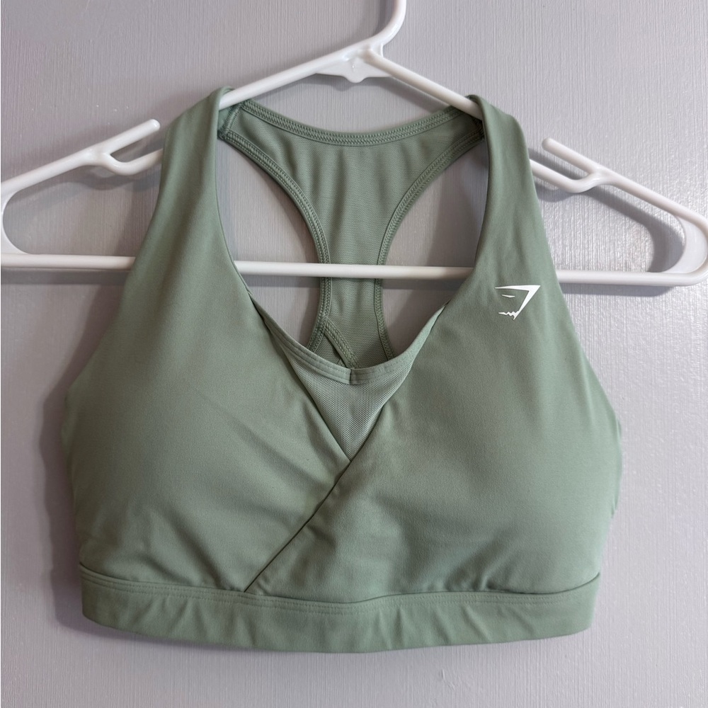 Gymshark Sage‎ Green Sports Bra Size Small